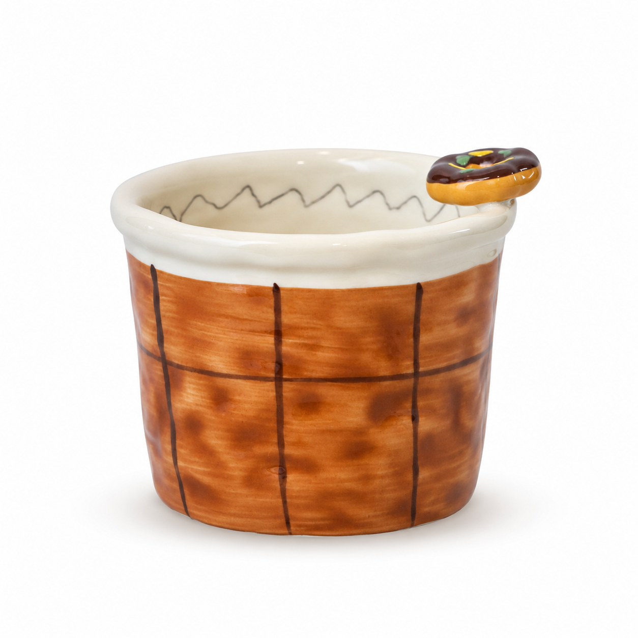 Handmade Donut Ceramic Mug | 9 oz Cute Coffee Cup