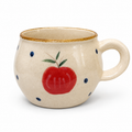 Apple Ceramic Mug | 6.5 oz Vintage Coffee Cup