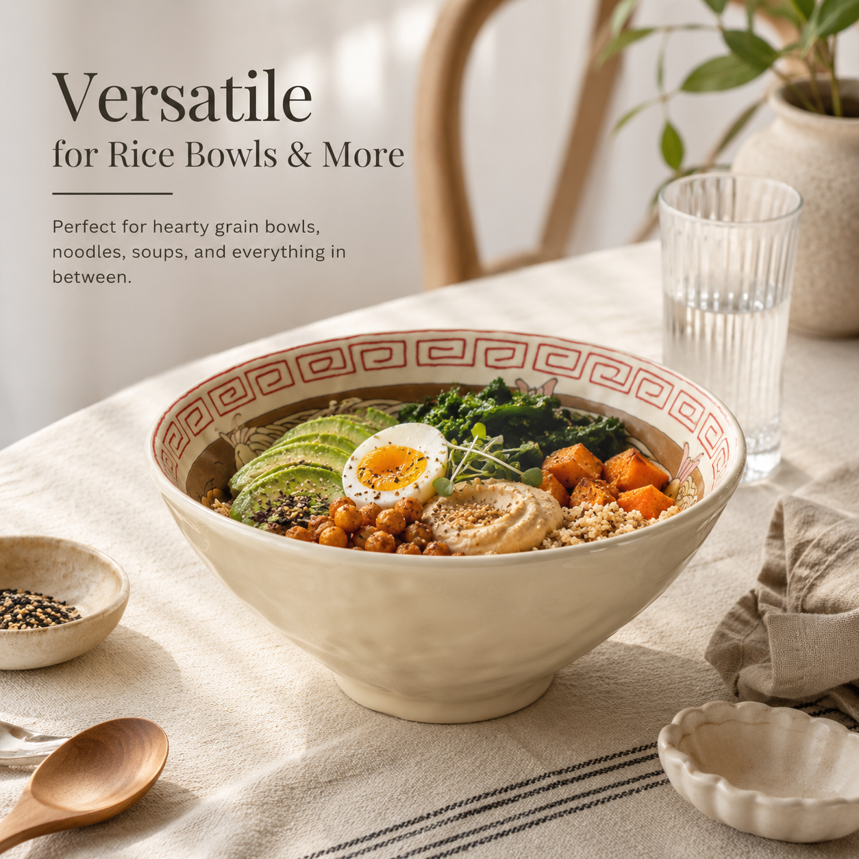 Classic Tempura Ramen Bowl – Handmade Ceramic Japanese Noodle Bowl